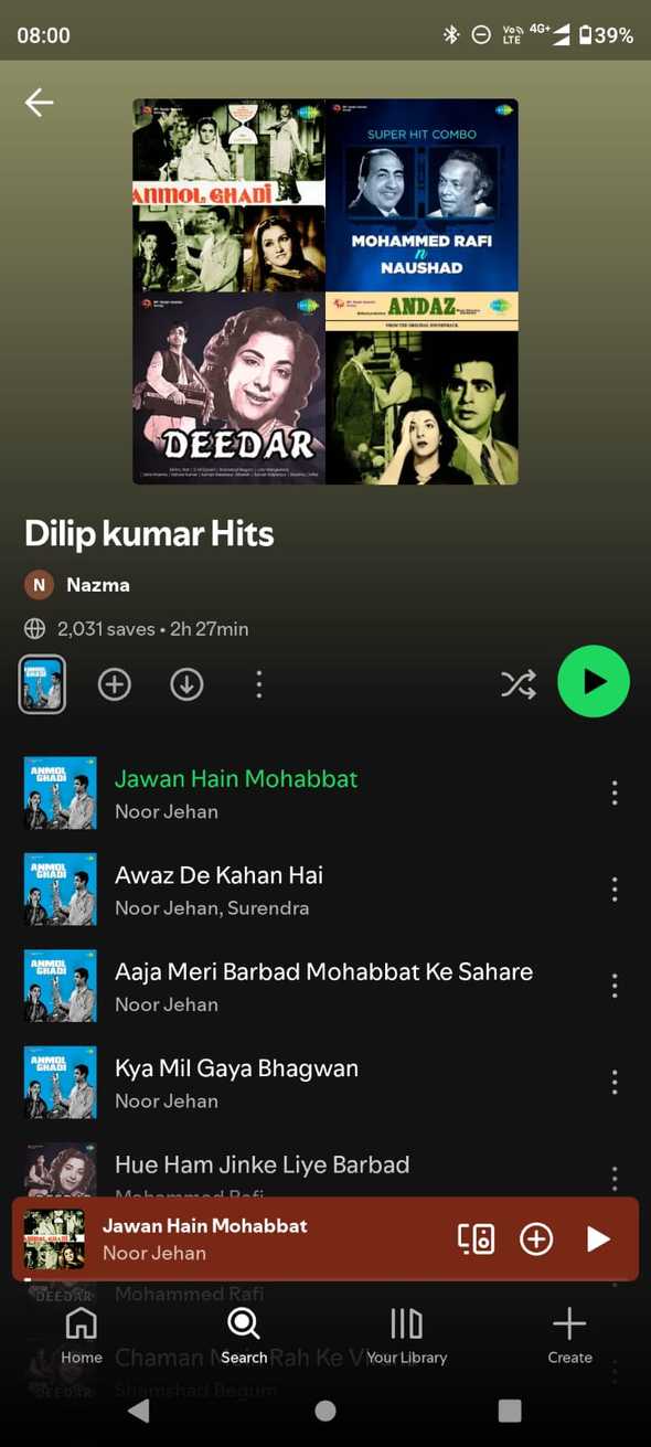 dilip-kumar-hits-music-memory